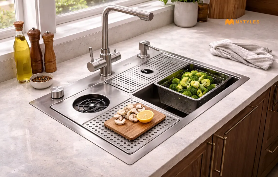 Futura Kitchen Glass Rinser Sink